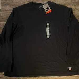 40 Grit by Duluth Pocket T Shirt Mens 3XL XXXL Green Long Sleeve Crew Neck Tee